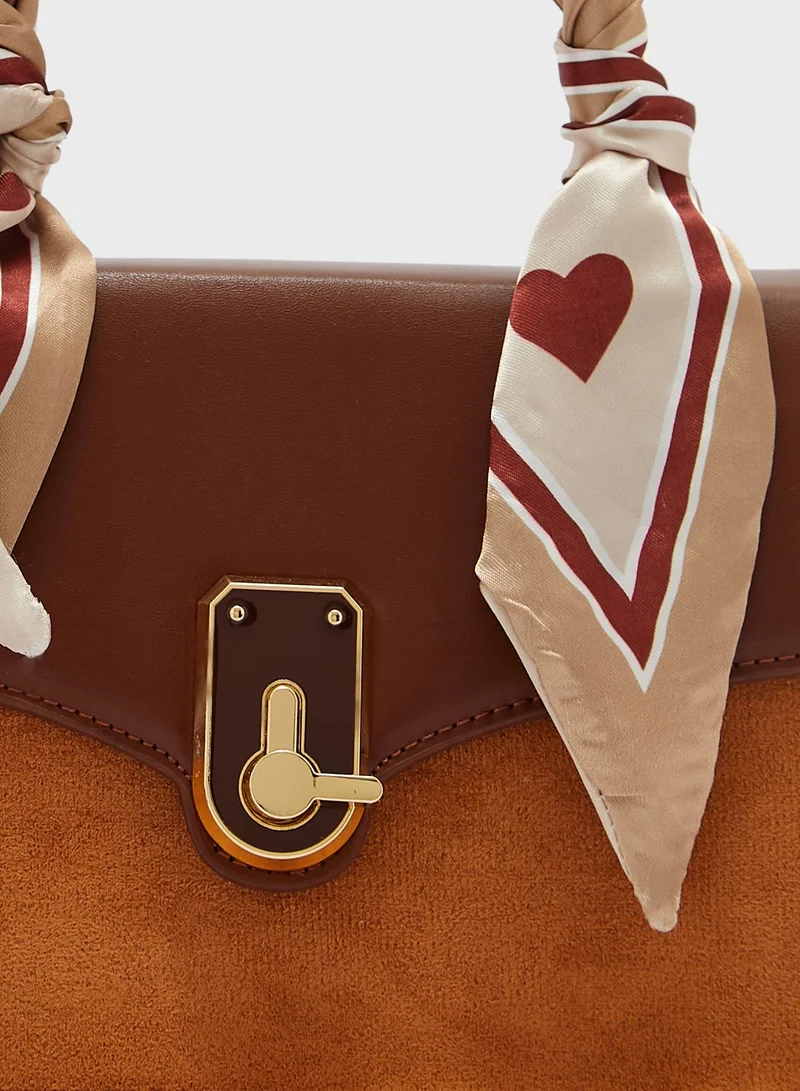 ELLA Scarf Strap Satchel Bag