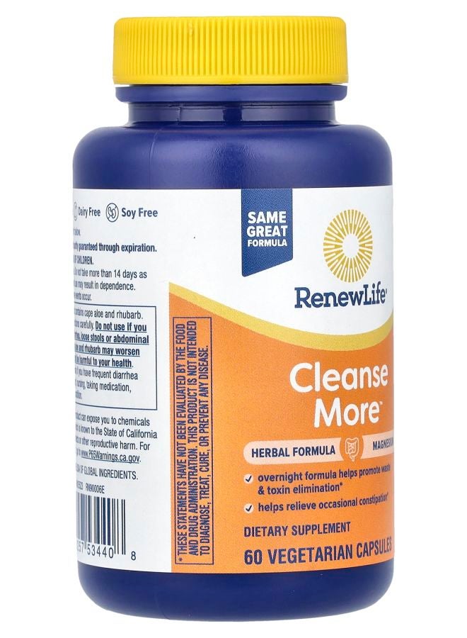Renew Life Cleanse More™ 60 Vegetarian Capsules - Image 2