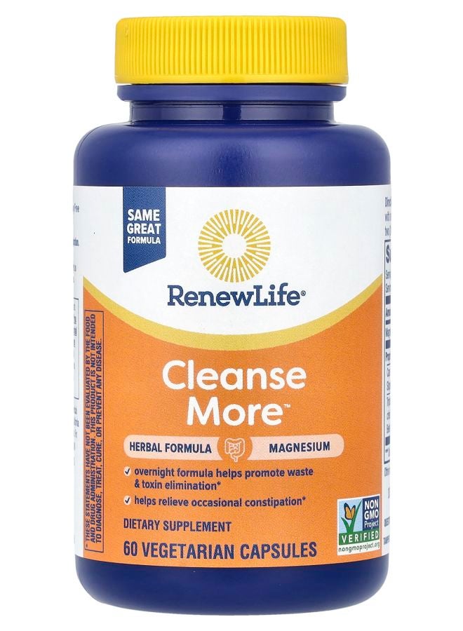 Renew Life Cleanse More™ 60 Vegetarian Capsules - Image 1