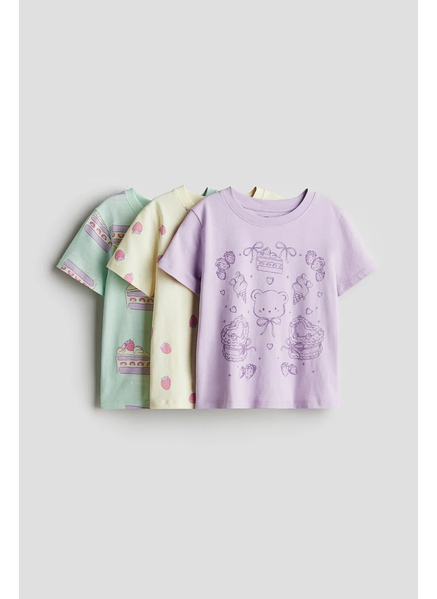 اتش اند ام 3-Pack Printed Jersey Tops