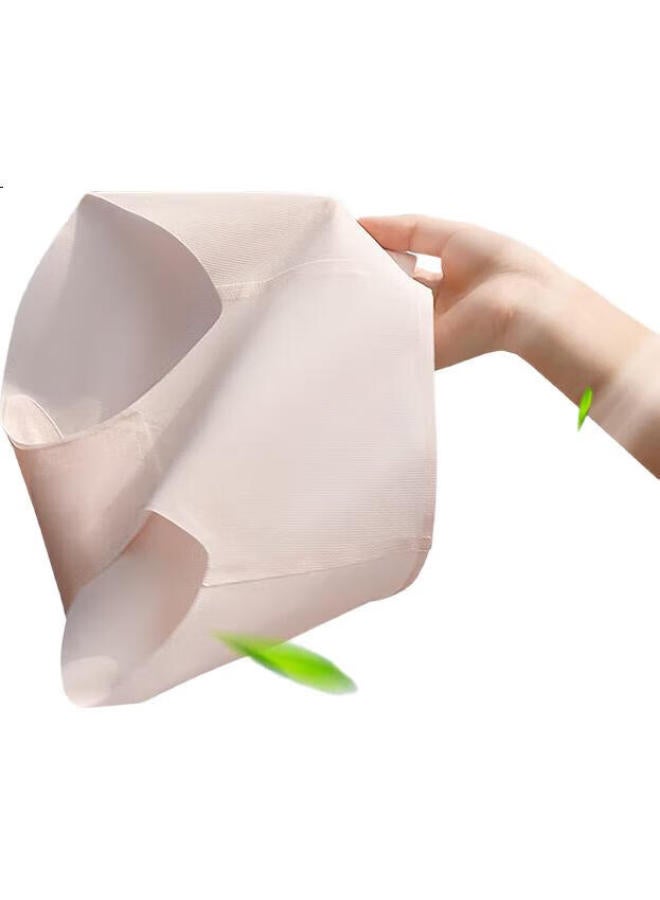 AIMER Women'S Cotton Crotch Clean Trace Leggings High Waist Flat Angle Pants (3-Pack) Am23A631 Pink + Skin Color + Gray 165 - Image 1