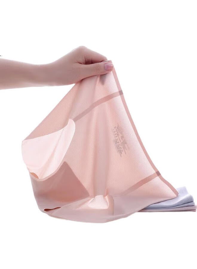 AIMER Women'S Cotton Crotch Clean Trace Leggings High Waist Flat Angle Pants (3-Pack) Am23A631 Pink + Skin Color + Gray 165 - Image 2