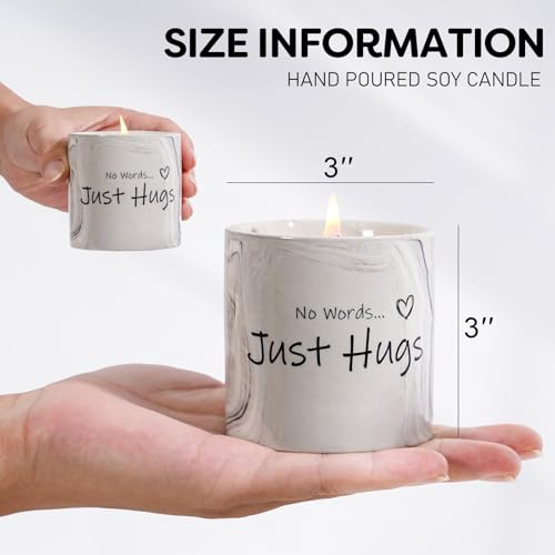 FreeJac Sympathy Gifts for Loss of Loved One - Bereavement Gift for Loss of Mother Child Thinking of You Gift for Women Hug Candle Grief Present Cheer Up Gifts for After Surgery Condolence Get Well Soon - Image 2