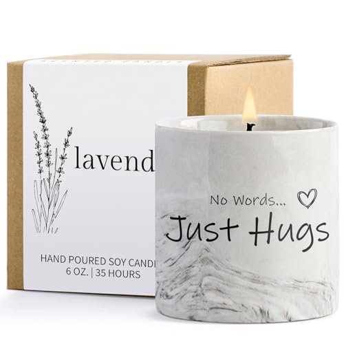 FreeJac Sympathy Gifts for Loss of Loved One - Bereavement Gift for Loss of Mother Child Thinking of You Gift for Women Hug Candle Grief Present Cheer Up Gifts for After Surgery Condolence Get Well Soon - Image 1