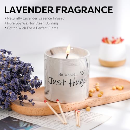 FreeJac Sympathy Gifts for Loss of Loved One - Bereavement Gift for Loss of Mother Child Thinking of You Gift for Women Hug Candle Grief Present Cheer Up Gifts for After Surgery Condolence Get Well Soon - Image 3
