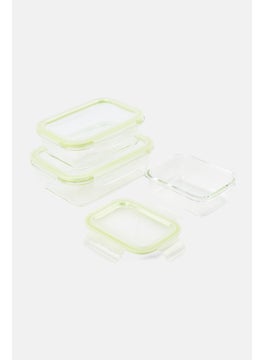 Catherine Malandrino 3 Piece Set Of Rectangular Glass Food Containers With PP Lid  - Image 2
