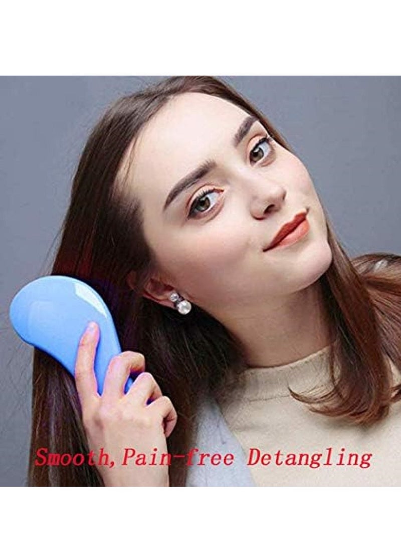 Generic Portable Hair Brush, Detangling Hair Brush, Anti-Static Sliding Comb for Detangling Knots, Air Cushion Massage Brush for Women Men Adults Kids for Long Curly Thick Dry Wet Hair - Image 5