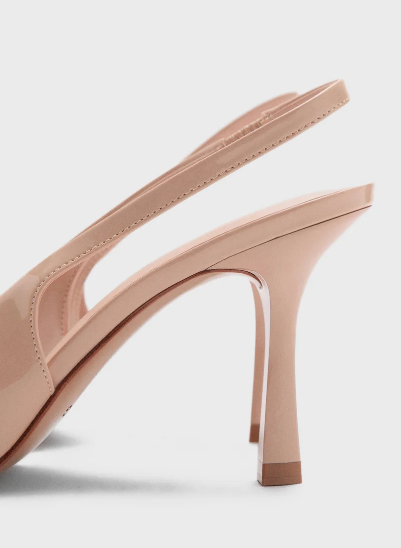 MANGO Pointed Toe Heel Shoes