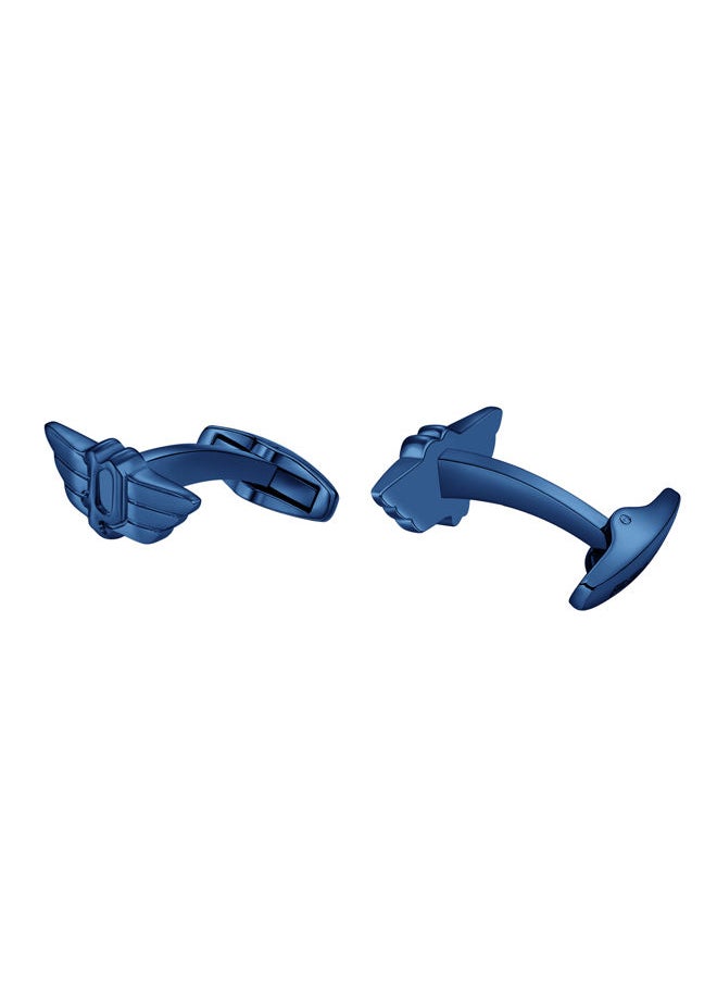 POLICE Towering Luxury Cufflinks For Men Navy P Wings  - Image 3