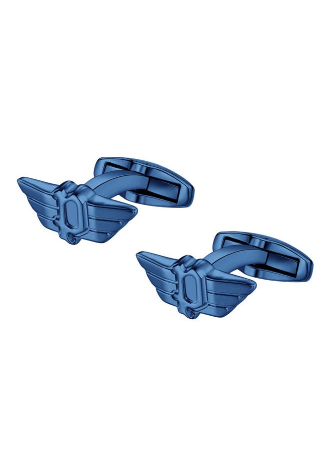 POLICE Towering Luxury Cufflinks For Men Navy P Wings  - Image 2