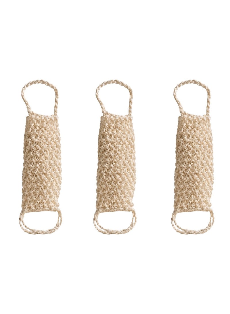 Hotel Natural Fiber Exfoliating Bath Scrubber - Pack of 3 - Image 2