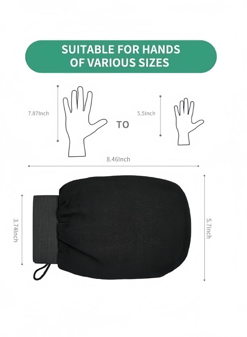 3-Piece Natural Silk Magic Body Cleaner Scrub exfoliating bath glove - Image 2
