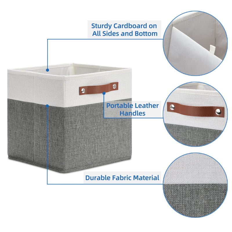 Temary Cube Storage Bins 4 Pack Storage Cubes 11 - Image 4