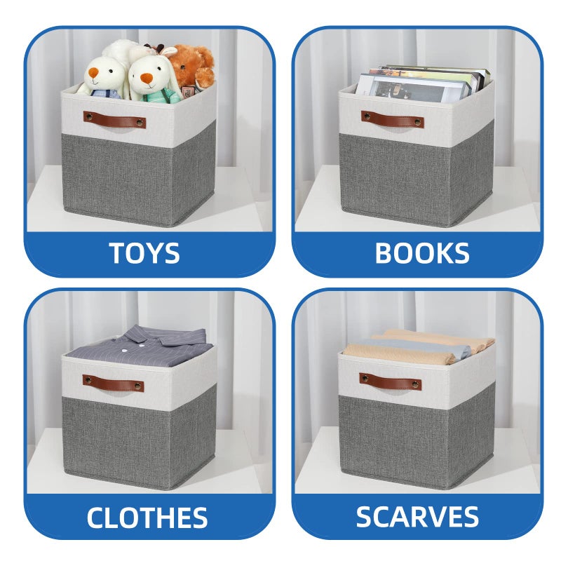 Temary Cube Storage Bins 4 Pack Storage Cubes 11 - Image 5