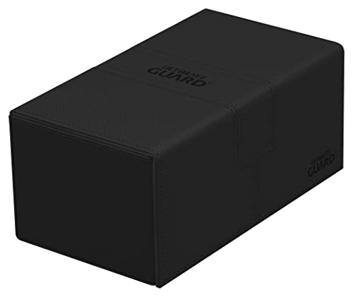 Ultimate Guard Twin FlipnTray 200 Deck Case for 200 DoubleSleeved TCG Cards  Dice Tray Black Independent Magnetic Closure  Microfiber Inner Lining - Image 1