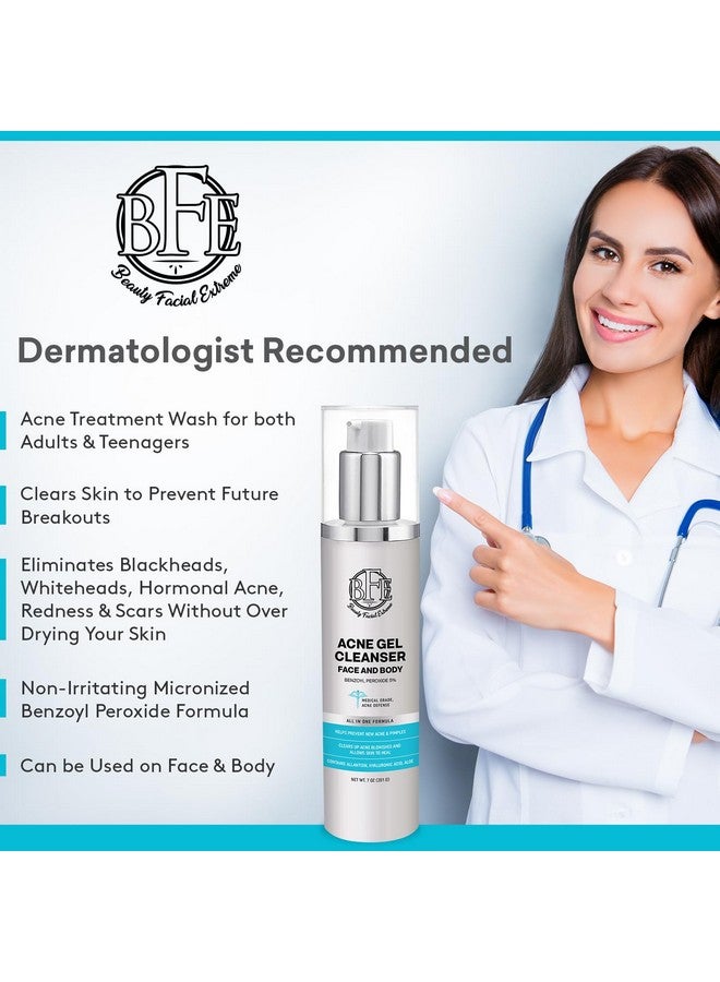 بيوتي فيشال إكستريم علاج حب الشباب بغسول الوجه مع بنزويل بيروكسيد ٥٪ - تخلص من بقع حب الشباب عند التلامس مع البثور الكيسية، والبشرة الدهنية، والمسام المسدودة، والرؤوس السوداء والبيضاء، والبثور. احصل على بشرة صافية. - Image 2
