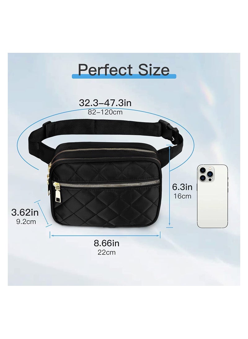 Fashionable Crossbody Belt Bags for Men and Women, Multi-Pocket Adjustable Design, Ideal for Travel, Hiking, Cycling, and Running, Convenient Phone Carrying Solution - Image 4