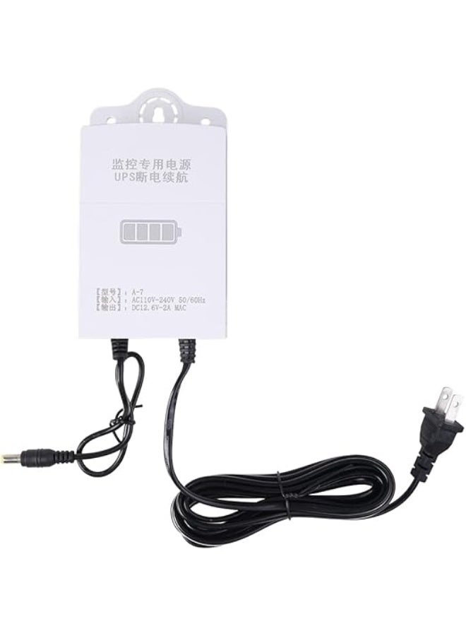Mini UPS Battery Backup 12V 2A - Uninterruptible Power Supply for WiFi Routers, Modems & Security Cameras - Universal Interface Emergency Power Bank - Image 2