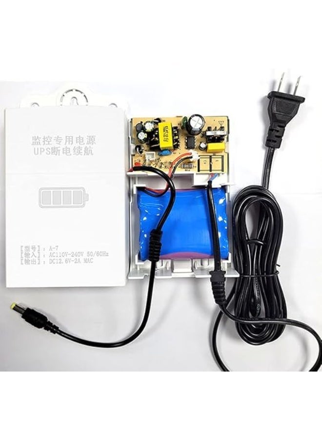 Mini UPS Battery Backup 12V 2A - Uninterruptible Power Supply for WiFi Routers, Modems & Security Cameras - Universal Interface Emergency Power Bank - Image 4
