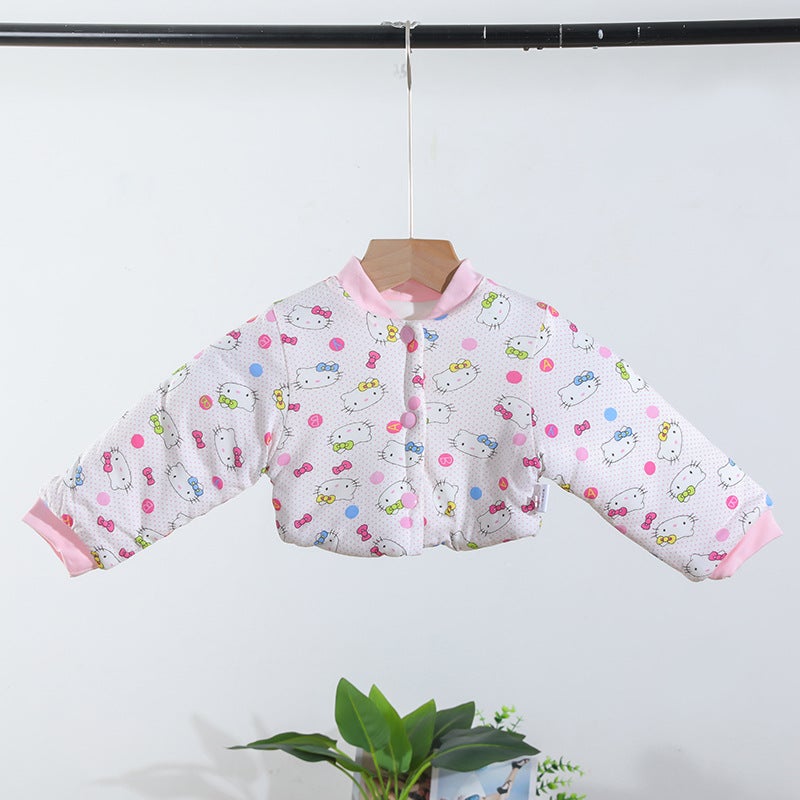 Baby Shoulder Protection Warm Children'S Sleeping Baby Shoulder Pad Shoulder Waistcoat Children'S Frozen Clothes Pin Cotton Thickened Long Sleeve Winter - Image 1