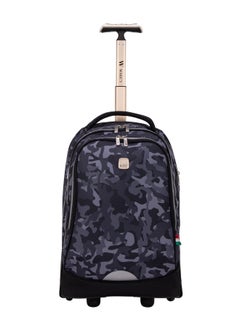 Wires 3 Piece Kids School Trolley Bag laptop compartment Big Wheels With Lunch bag & Pencil Case  - Image 2