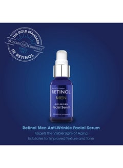 RETINOL Retinol Men’s Anti-Wrinkle Facial Serum - The Original Retinol Anti-Aging Men’s Formula For Younger Looking Skin - Vitamin-Enriched To Smooth Fine Lines & Wrinkles, Improve Tone & Promote Firmness  - Image 3