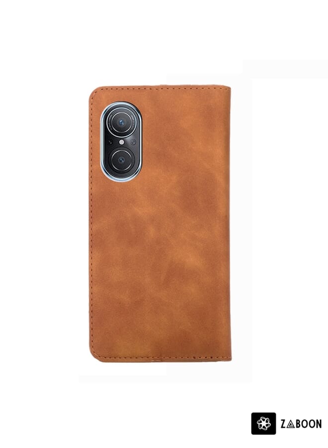 Zaboon Protective Case For vivo S15 5G Cow Texture Magnetic Horizontal Flip Leather - Image 3