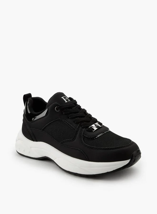 Flora Bella By Shoexpress BLACK Flora Bella Women Lace-Up Ankle Sneakers for Women | Best Price UAE