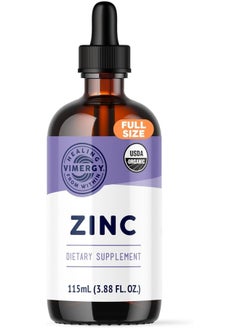 Vimergy Organic Liquid Zinc, 57 Servings â€“ Alcohol Free Zinc Sulfate â€“ Supports Immune Health And Metabolism â€“ Antioxidant â€“ Gluten-Free, Non-GMO, Kosher, Vegan And Paleo Friendly (115 ml)  - Image 1