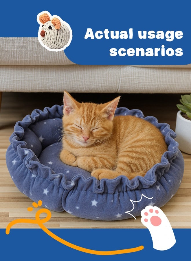 Generic pet cushion Soft  Round Pet Bed Pumpkin-shaped pet cushion with drawstring design - Pet Supplies  - Image 5