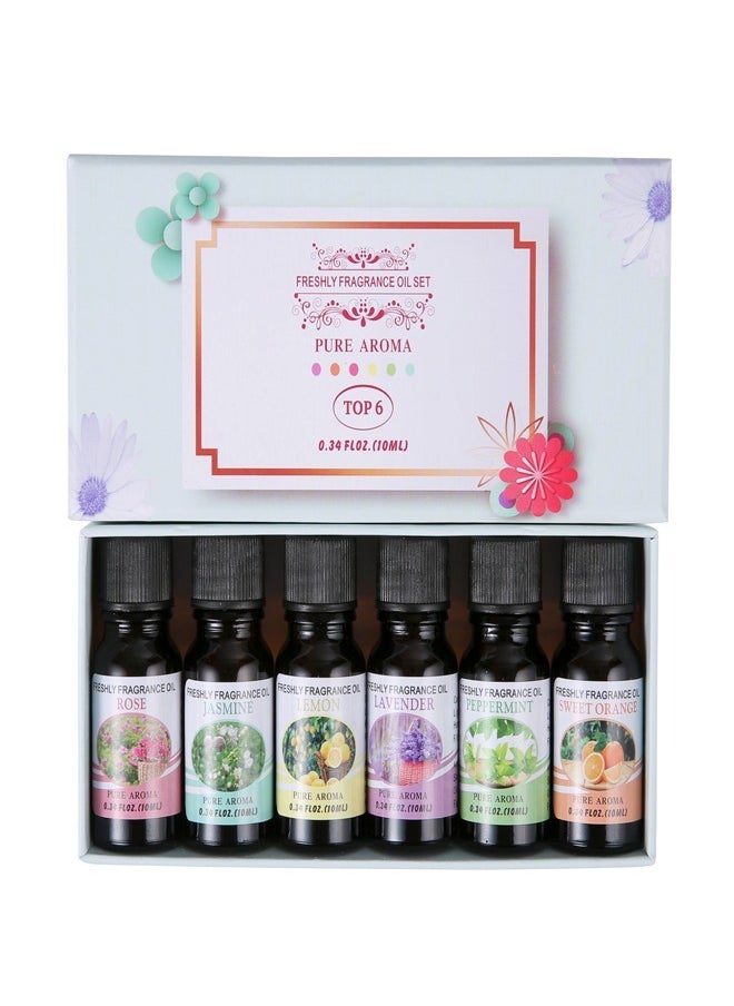 Generic Pack of 6 Natural and Pure Premium Fragrance Water Soluble Aroma Diffuser Essential Oil  - Image 4