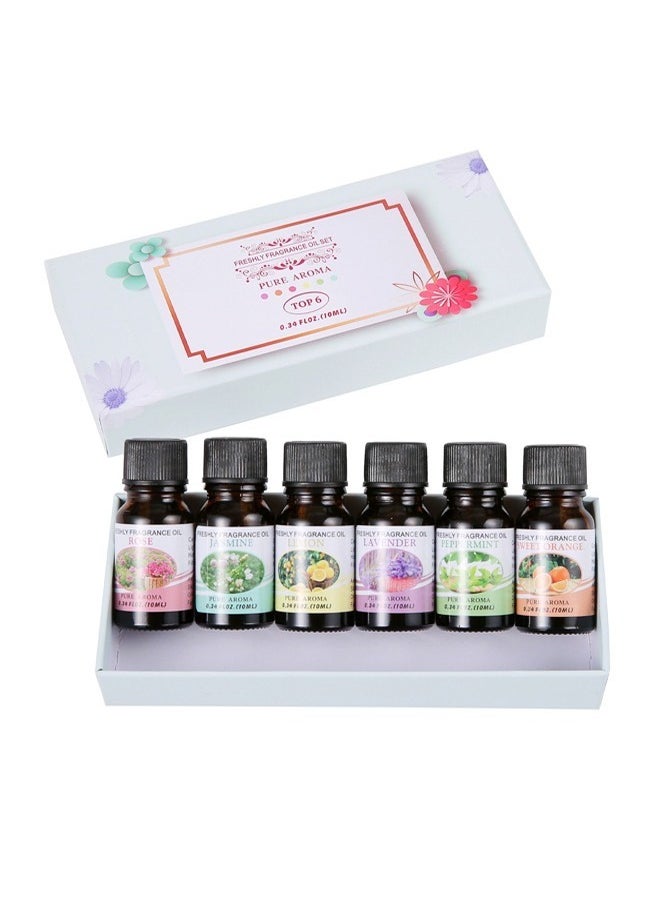 Generic Pack of 6 Natural and Pure Premium Fragrance Water Soluble Aroma Diffuser Essential Oil  - Image 1