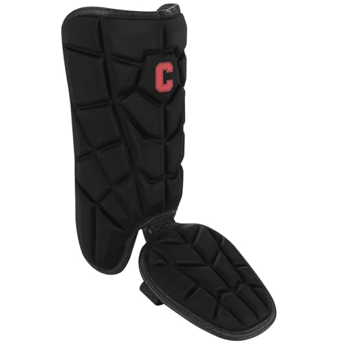 Cienfy Batters Baseball Leg Guard with Adjustable Straps for Youth and Adult Black S - Image 1