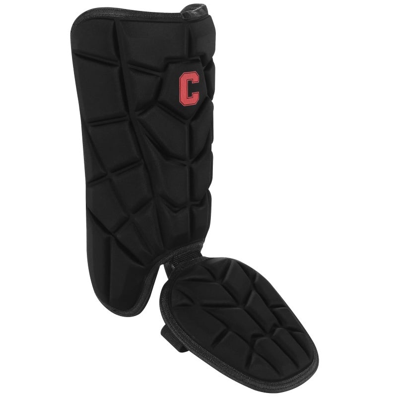 Cienfy Batters Baseball Leg Guard with Adjustable Straps for Youth and Adult Black S - Image 2