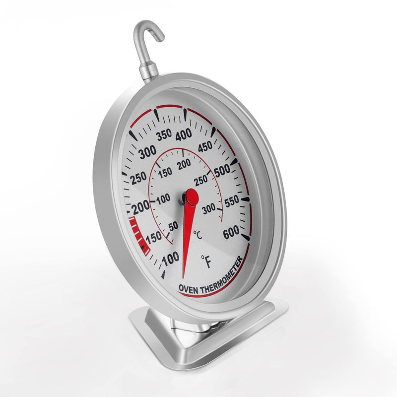defull Extra Large 3" Oven Thermometer with Easy-Read Dial | Accurate Oven Temperature Reading | Dual Scale 100Â°F-600Â°F & -40Â°C-310Â°C | for Gas/Electric Ovens, Grill, BBQ, Baking, Meat - Image 3