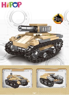 HIPOP 8 In 1 Military Series Blocks Set,Military Puzzle Toy,Blocks Set 800+ PCS,Wide Compatibility,Building Blocks Tank Toy  - Image 5