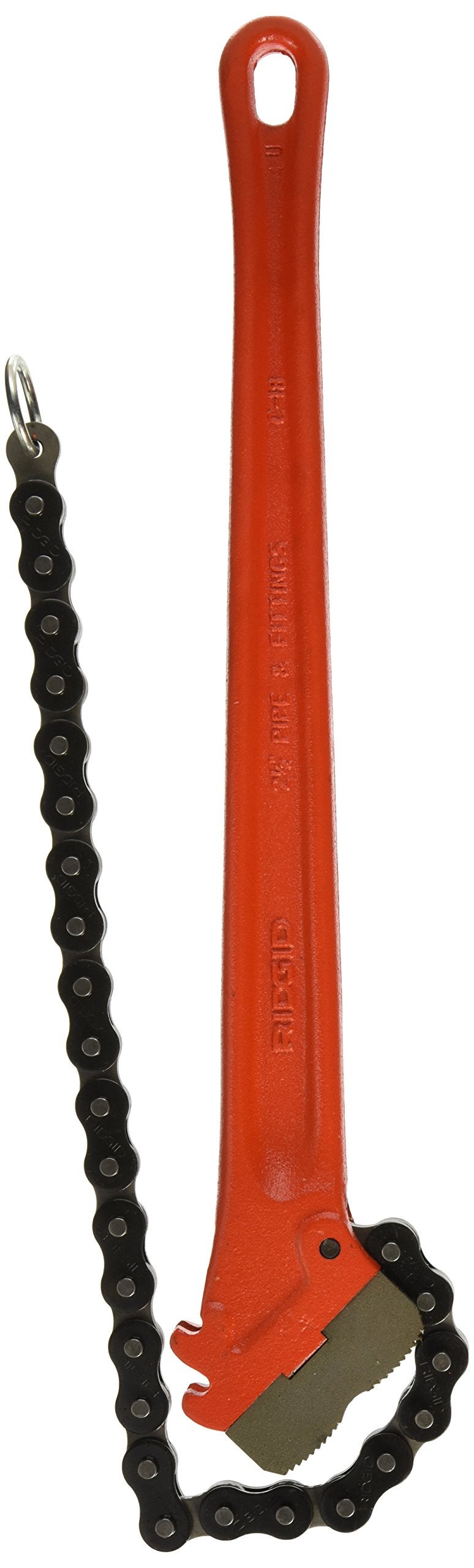 RIDGID Ridgid, 31320, Chain Wrench, Pipe Cap. 2-1/2 to 5", Red, Small  - Image 1