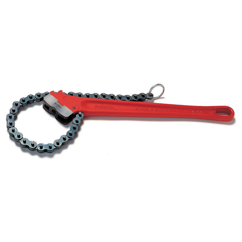 RIDGID Ridgid, 31320, Chain Wrench, Pipe Cap. 2-1/2 to 5", Red, Small  - Image 2