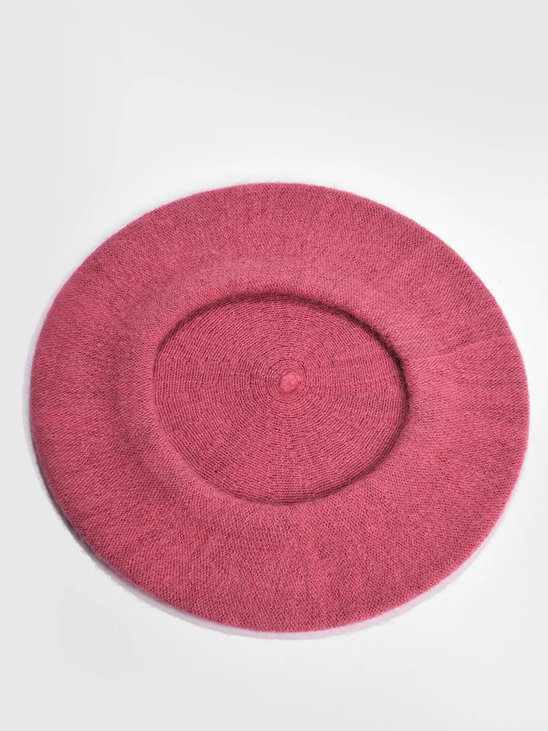 Haute Sauce Pink Solid Vintage French Beret Hat