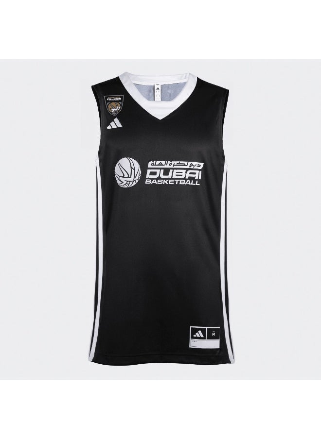 Adidas Adidas Dubai Bb Away Jersey Men Black Basketball Shorts For Men Xs  - Image 1