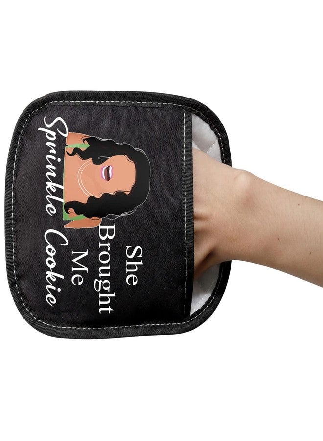 LEVLO Real Housewife Kitchen Pot Holder RHONJ TV Gift She Brought Me Sprinkle Cookie Oven Mitt for Fans Mom(Sprinkle Cookie) - Image 3