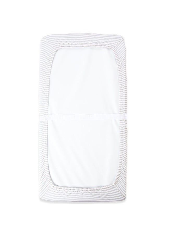 Cuddly Cubs Changing Pad Covers – 2 Pack – Snuggly Soft Plush Cotton Changing Table Covers for Boy, Girl – Fits Perfectly on Summer Infant and Other 16 x 32 Baby Changing Table Pads – Grey Stripes - Image 5