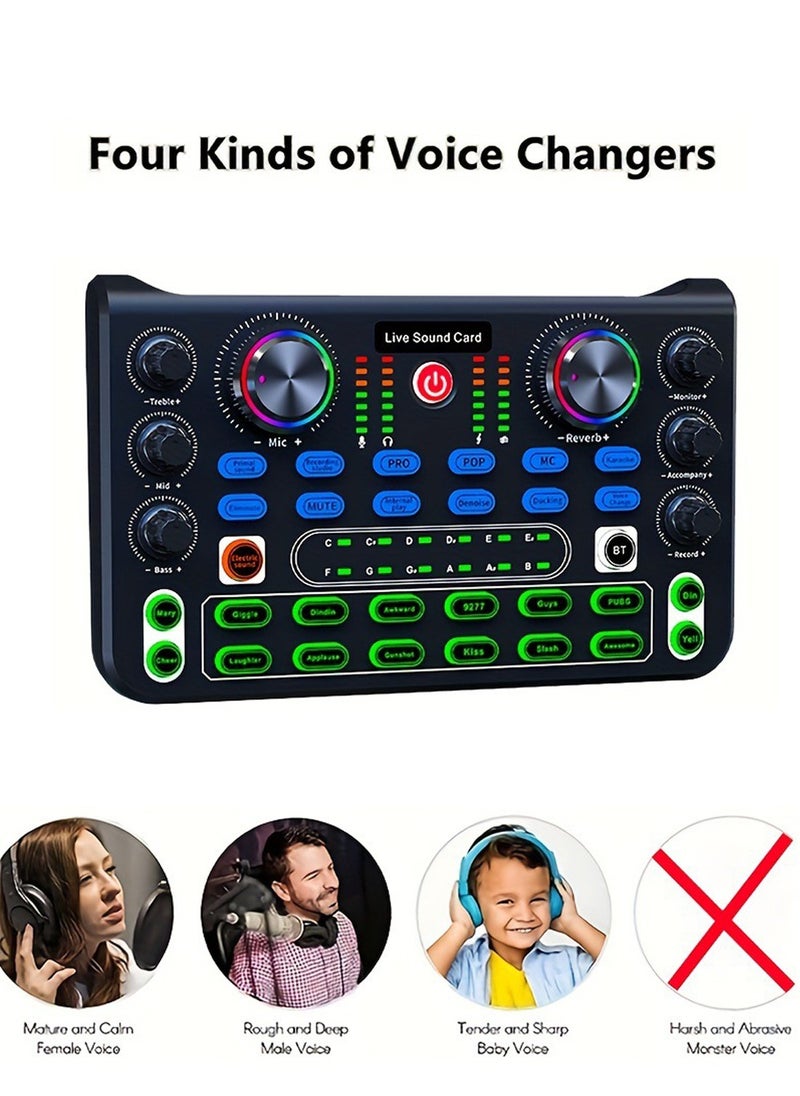 Viden X60 Professional Sound Card Sound System Is Used For Live Mixing And Changing Sound Party Live DJ Mixing Table 16 Special Effects Buttons  - Image 5