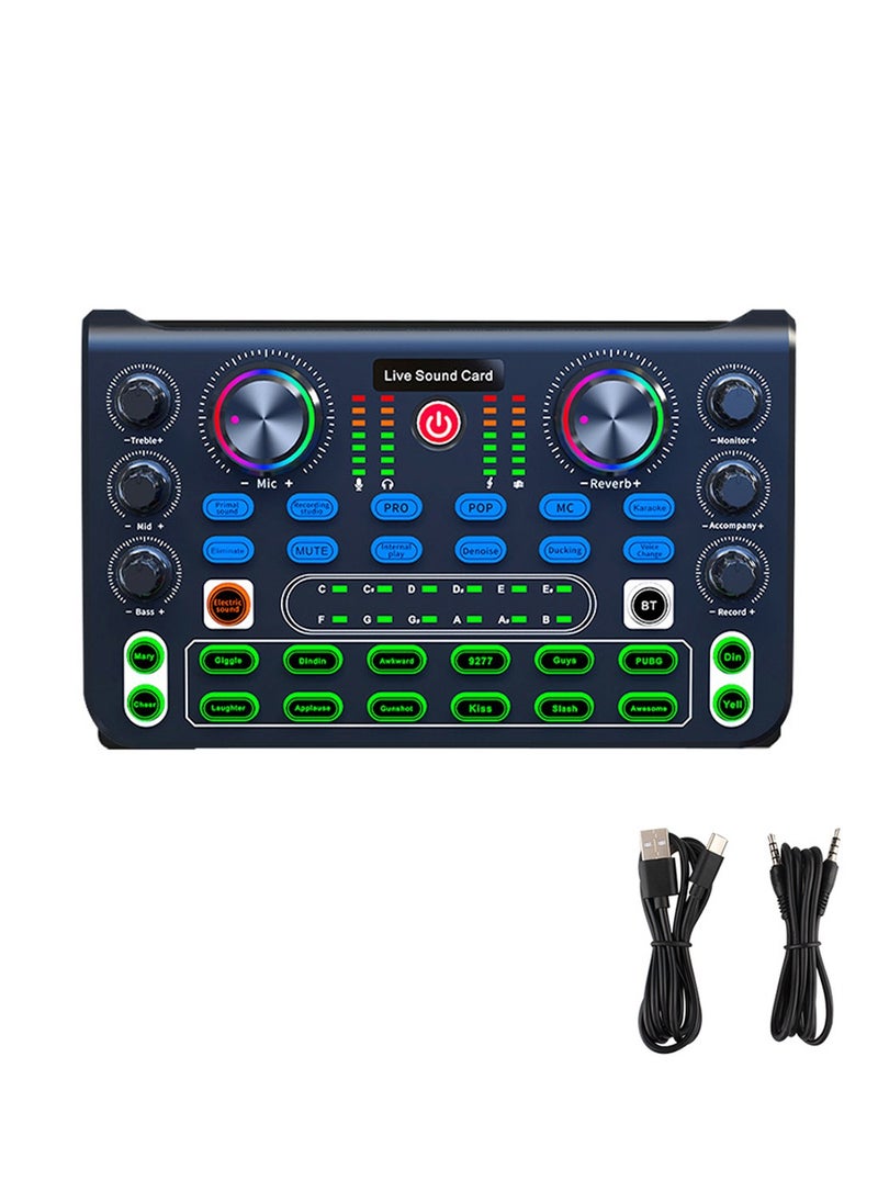 Viden X60 Professional Sound Card Sound System Is Used For Live Mixing And Changing Sound Party Live DJ Mixing Table 16 Special Effects Buttons  - Image 1