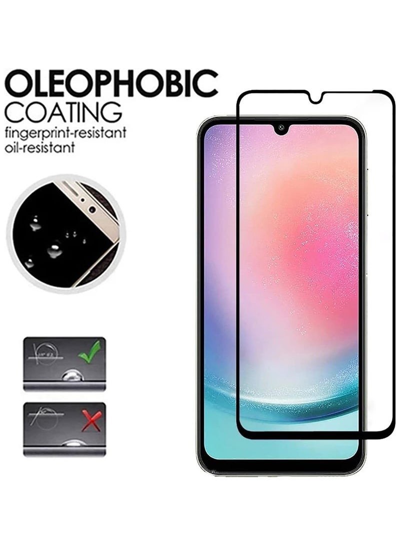 2 Pack Samsung Galaxy A25 Tempered Glass Screen Protector full Glue Edge to Edge Screen Glass Anti-shatter 9H Hardness Scratch Proof Compatible for Samsung Galaxy A25  - Image 3