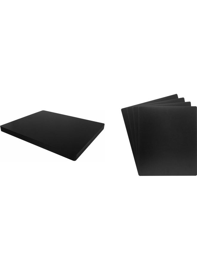Square Deal Recordings & Supplies - (30) 12" Record Divider Cards Full Cut Black Economical 30Mil 12" X 14 1/4" 12Ns14Bk30 - Image 1