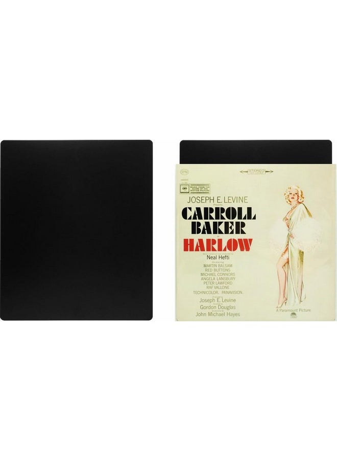 Square Deal Recordings & Supplies - (30) 12" Record Divider Cards Full Cut Black Economical 30Mil 12" X 14 1/4" 12Ns14Bk30 - Image 1