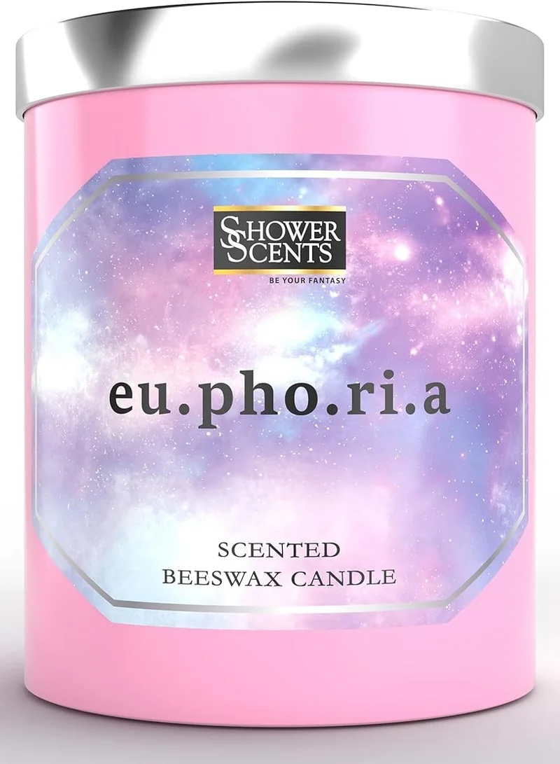 Shower Scents Shower Scents Euphoria Beeswax 3 - Wick Scented Candle 410g