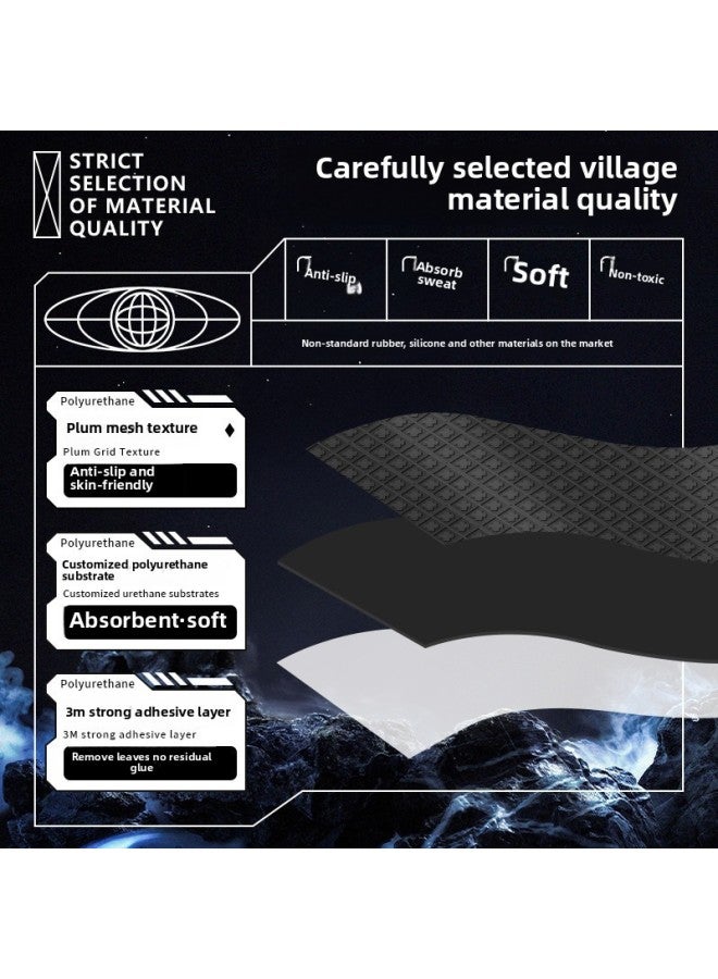 For Feizhi Octopus 4 Handle Anti-slip Sticker Octopus 3 Handle Protective Cover Game Grip Wear-resistant Sticker Film-Color:Black Snowflake Pattern 【handle + on】 - Image 5