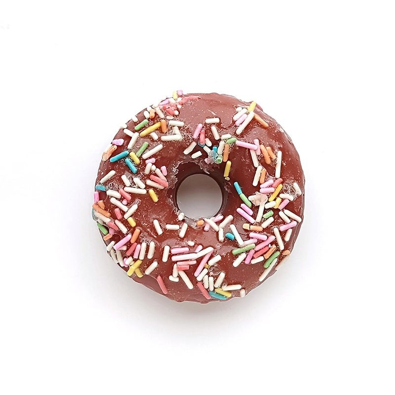 T-shin Donut Shape Scented Botanical Bath Soap Bar120G Handmade Essential Oils Dougnut Clean Toning Soap For KidsFace Body Moisturizing Artisanal Soap with Blistering NetBrown - Image 2